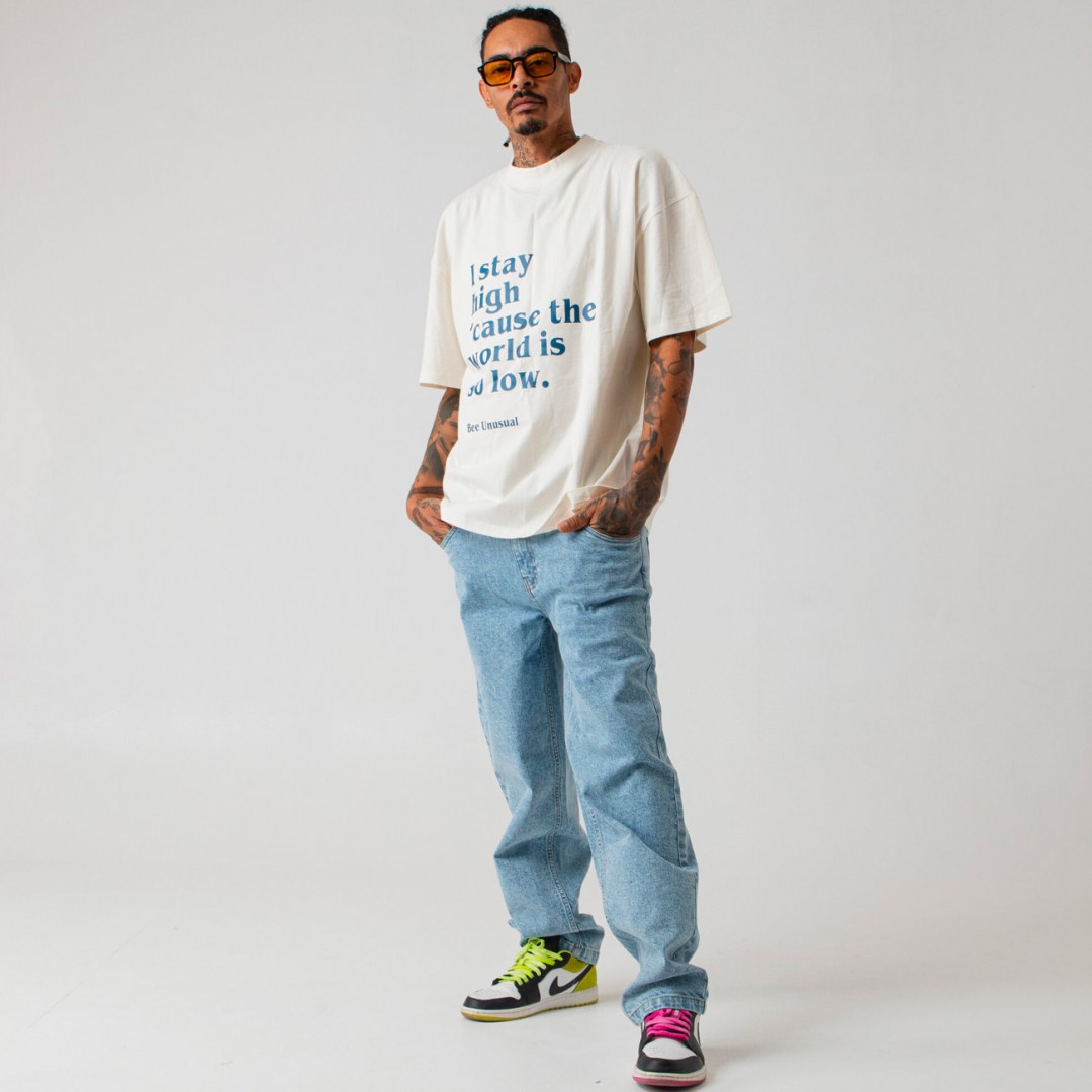 BEE UNUSUAL KITE OVERSIZED T-SHIRT AT-251347-WHITE White