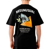 BEE UNUSUAL THE SHARKS ARE VEGAN RELAXED T-SHIRT AT-251323-BLACK Μαύρο Εικόνα 0