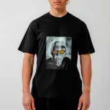 BEE UNUSUAL IL CAPITANO RELAXED T-SHIRT AT-251332-BLACK Black Image 