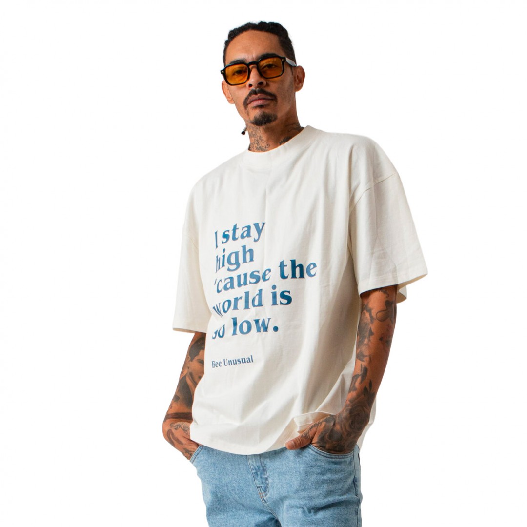 BEE UNUSUAL KITE OVERSIZED T-SHIRT AT-251347-WHITE White