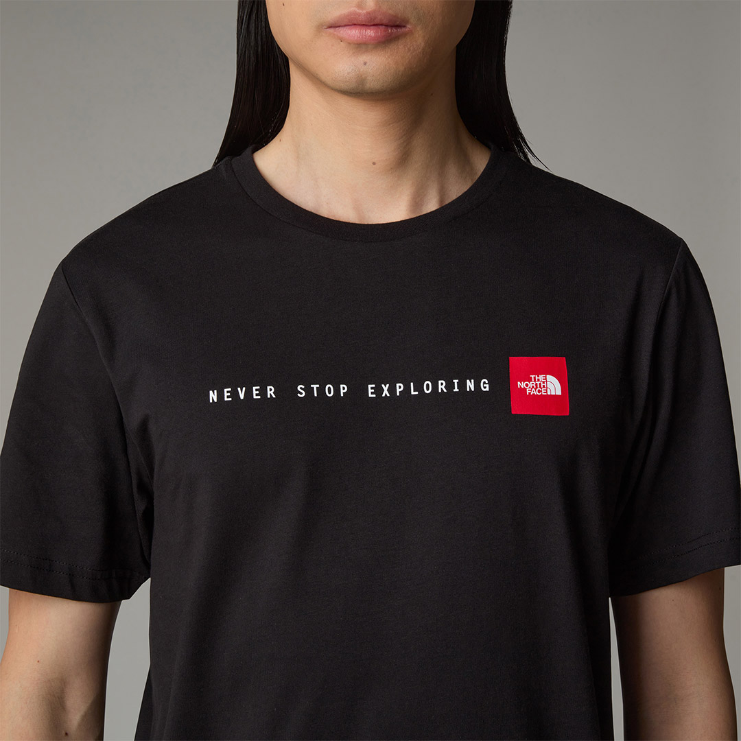 THE NORTH FACE S/S NEVER STOP EXPLORING TEE NF0A87NSJK3-JK3 Black