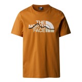 THE NORTH FACE M S/S MOUNTAIN LINE TEE NF0A87NTPCO-PCO Πορτοκαλί Εικόνα 