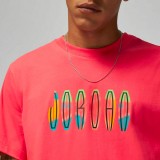 JORDAN M J FLT MVP SS WORDMARK CREW DQ7366-850 Coral Image 1