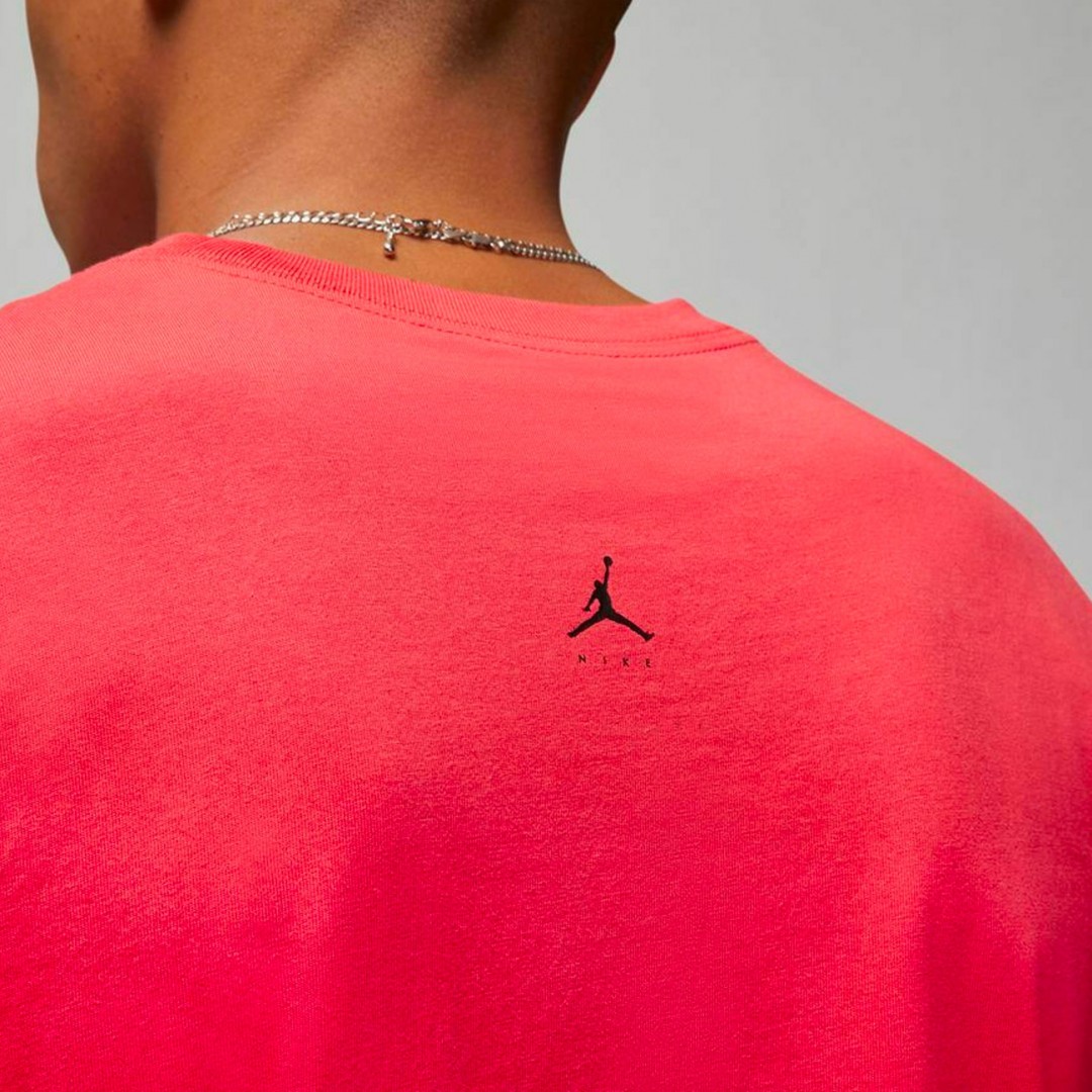 JORDAN M J FLT MVP SS WORDMARK CREW DQ7366-850 Coral
