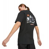 PUMA DOWNTOWN GRAPHIC TEE 539181-01 Black Image 0