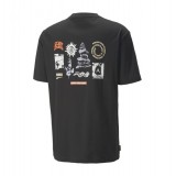 PUMA DOWNTOWN GRAPHIC TEE 539181-01 Black Image 4
