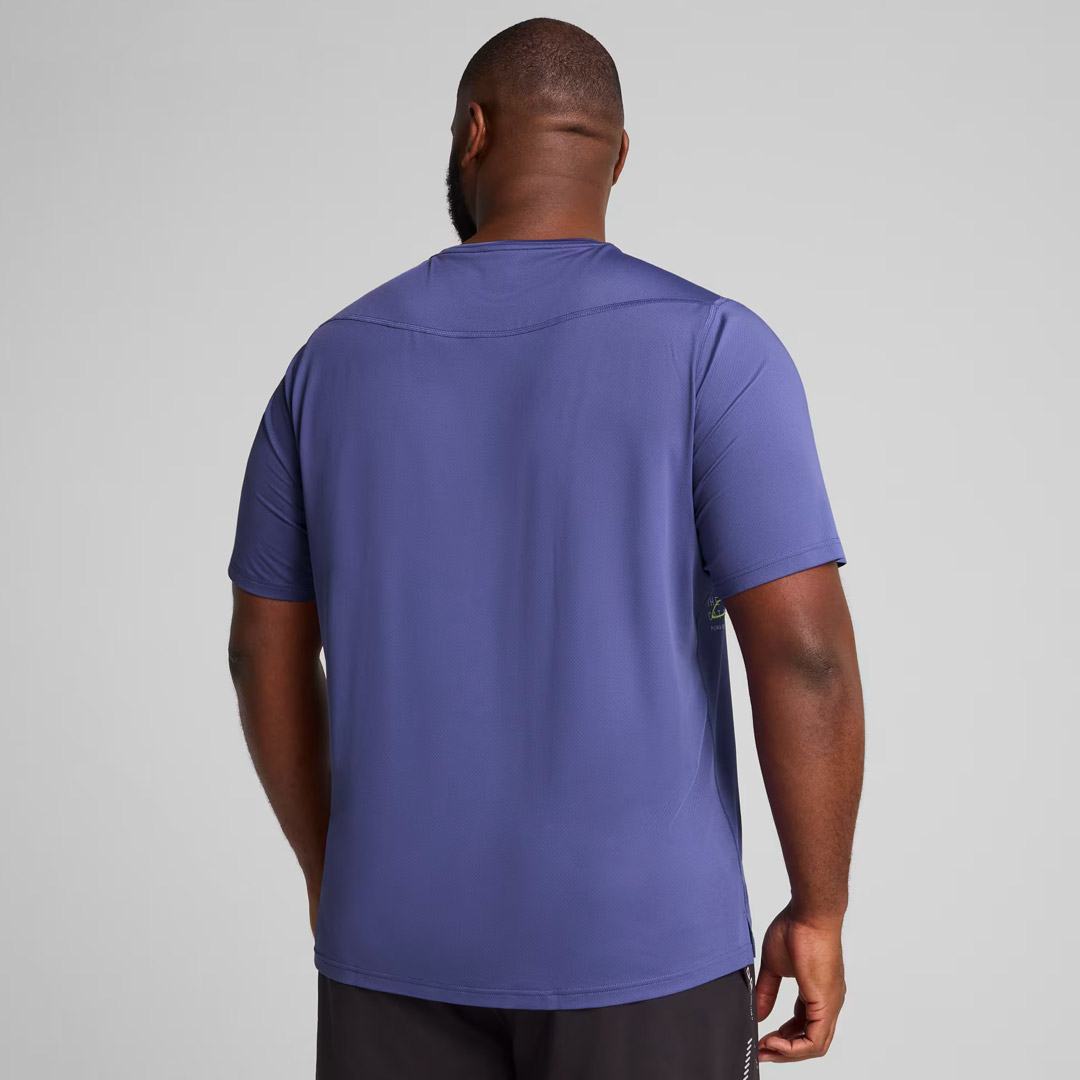 PUMA M RUN GRAPHIC MESH TEE 526631-46 Μπλε