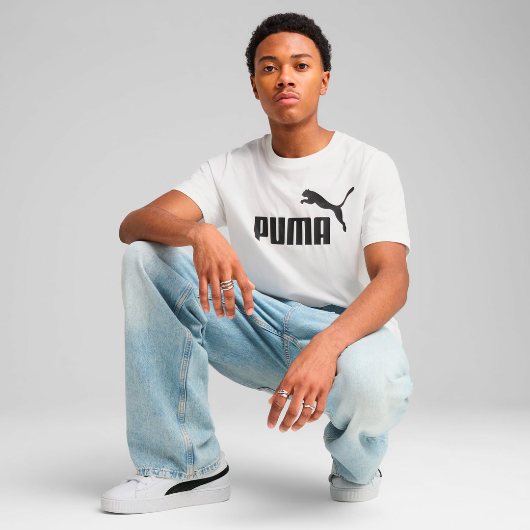 PUMA ESS NO. 1 LOGO TEE 682532-02 Λευκό