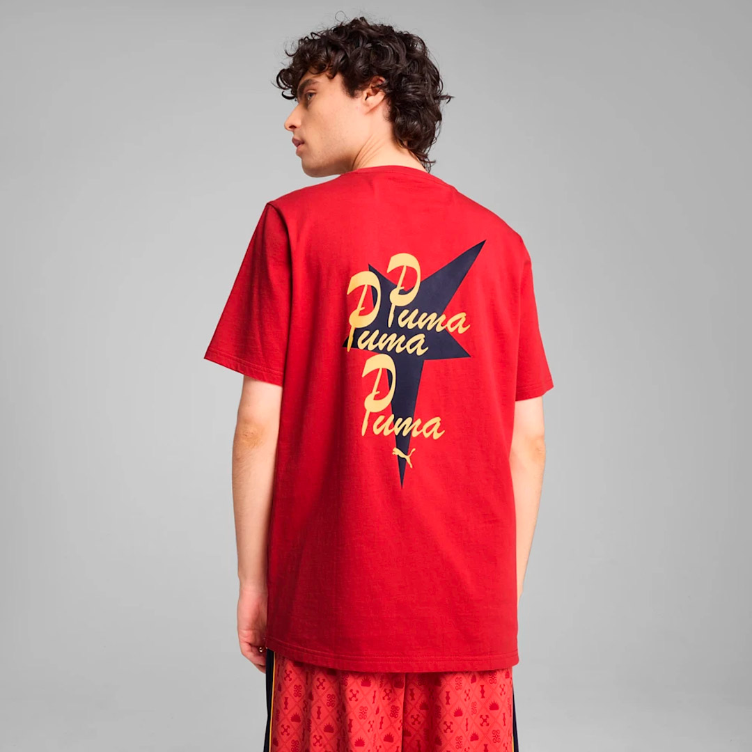 PUMA WARDROBE ESS ROAD TO UNITY GRAPHIC TEE 629617-15 Κόκκινο