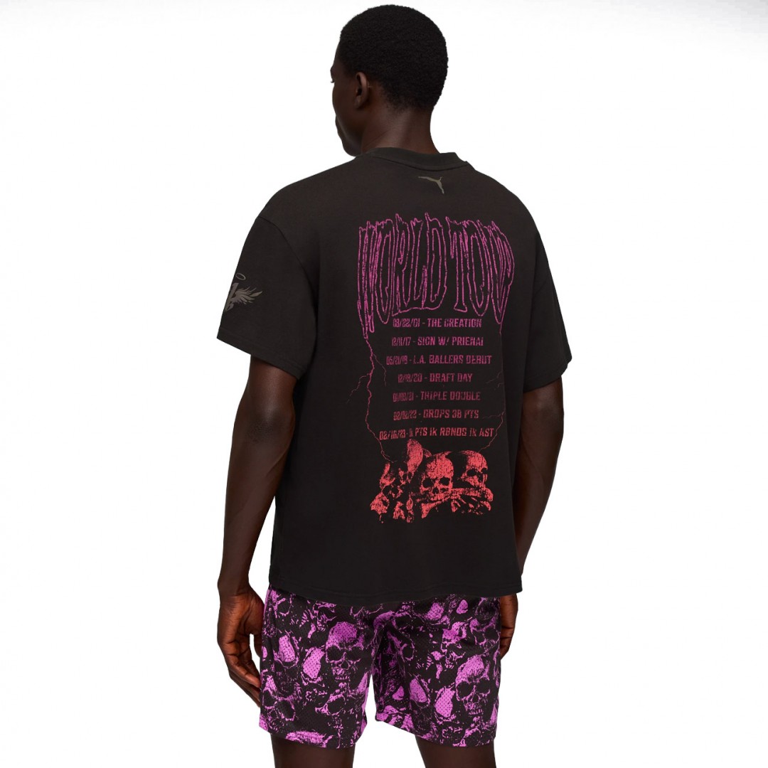 PUMA LAMELO WORLD TOUR-NAMENT TEE I 632372-02 Black