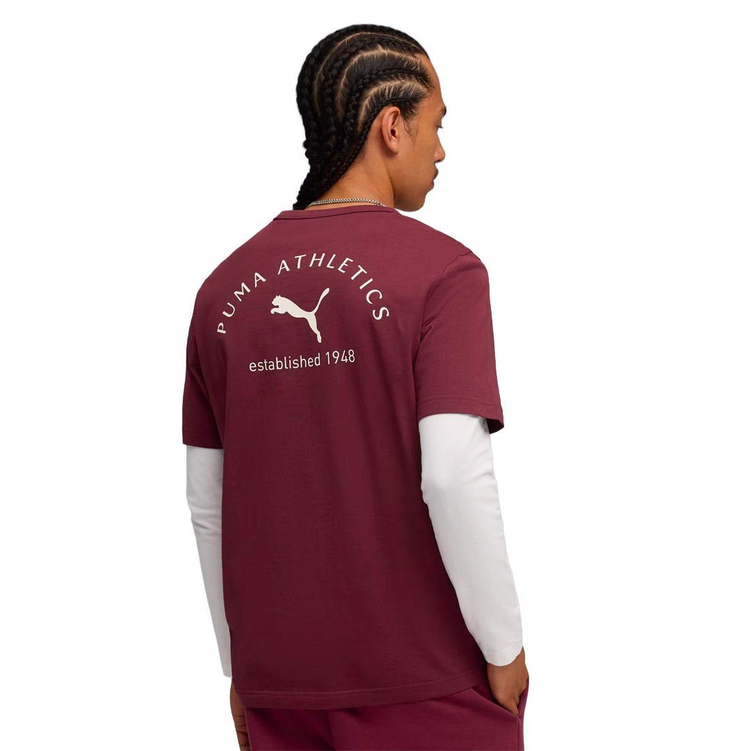 PUMA CLASS GRAPHIC TEE 688219-96 Μπορντό