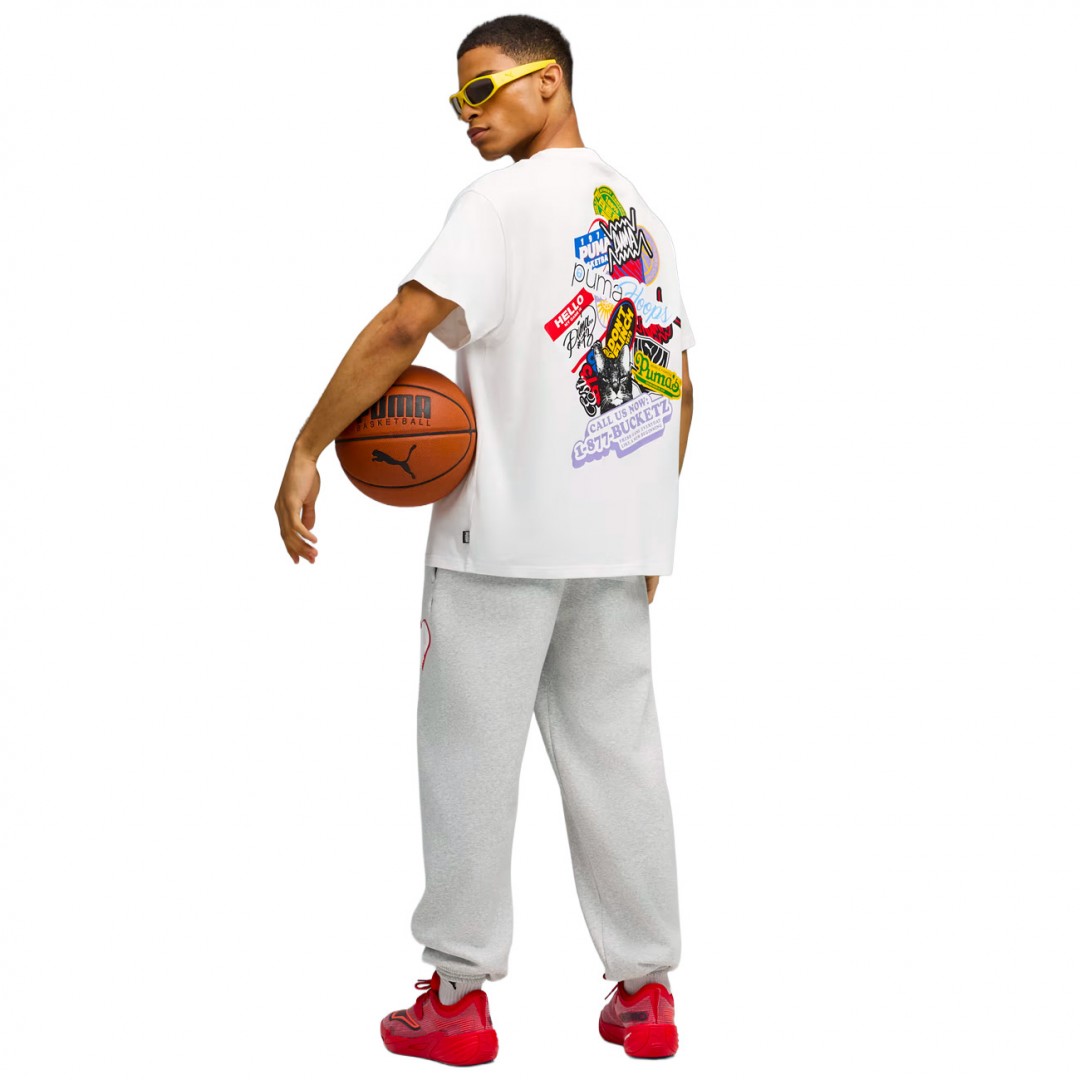 PUMA HOOPERHOTLINE TEE I 632835-01 White
