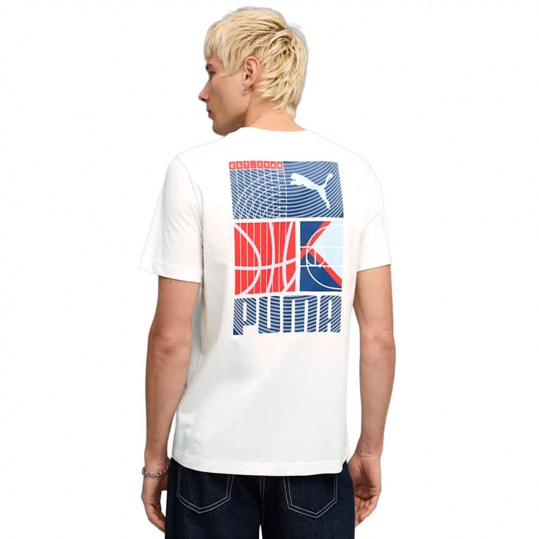 PUMA GRAPHIC SPORTS TEE 691780-02 Λευκό