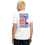PUMA GRAPHIC SPORTS TEE 691780-02 Λευκό Εικόνα 0