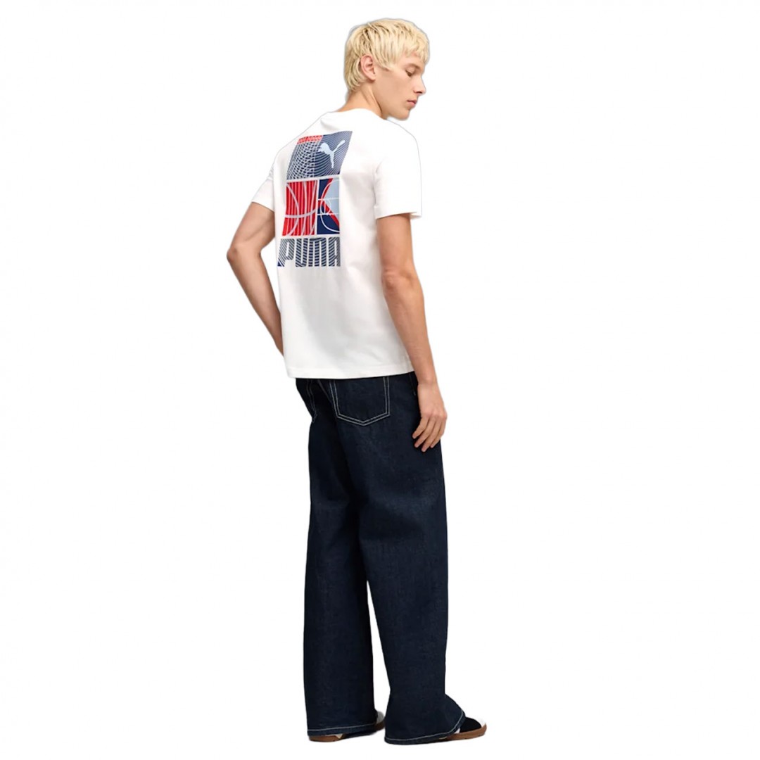 PUMA GRAPHIC SPORTS TEE 691780-02 Λευκό