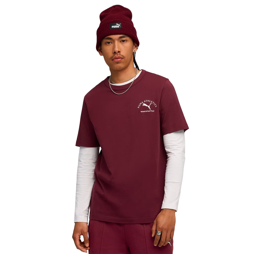 PUMA CLASS GRAPHIC TEE 688219-96 Μπορντό