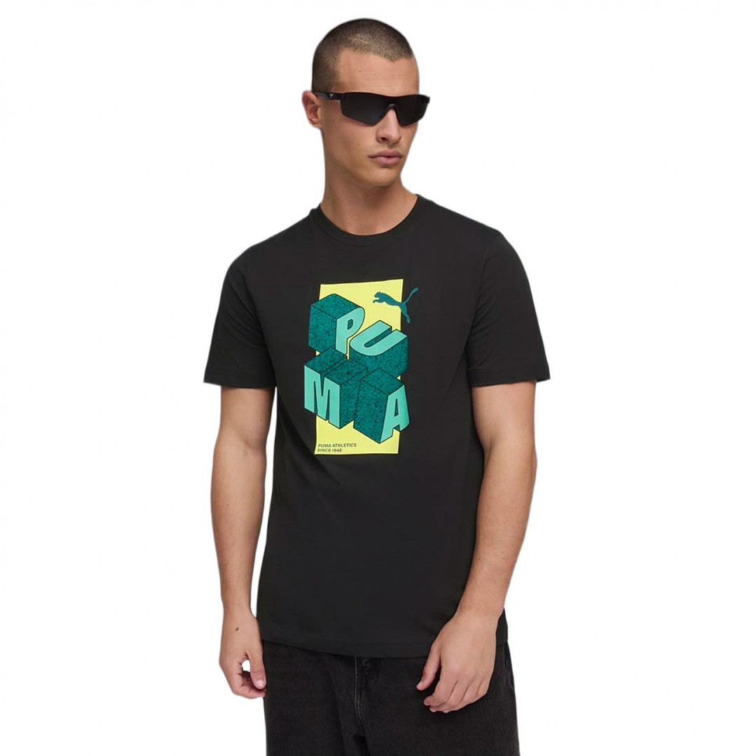 PUMA GRAPHIC PUMA TEE 691782-01 Μαύρο