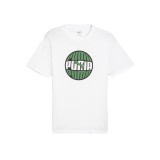 PUMA GRAPHICS CIRCULAR TEE 680174-02 White Image 