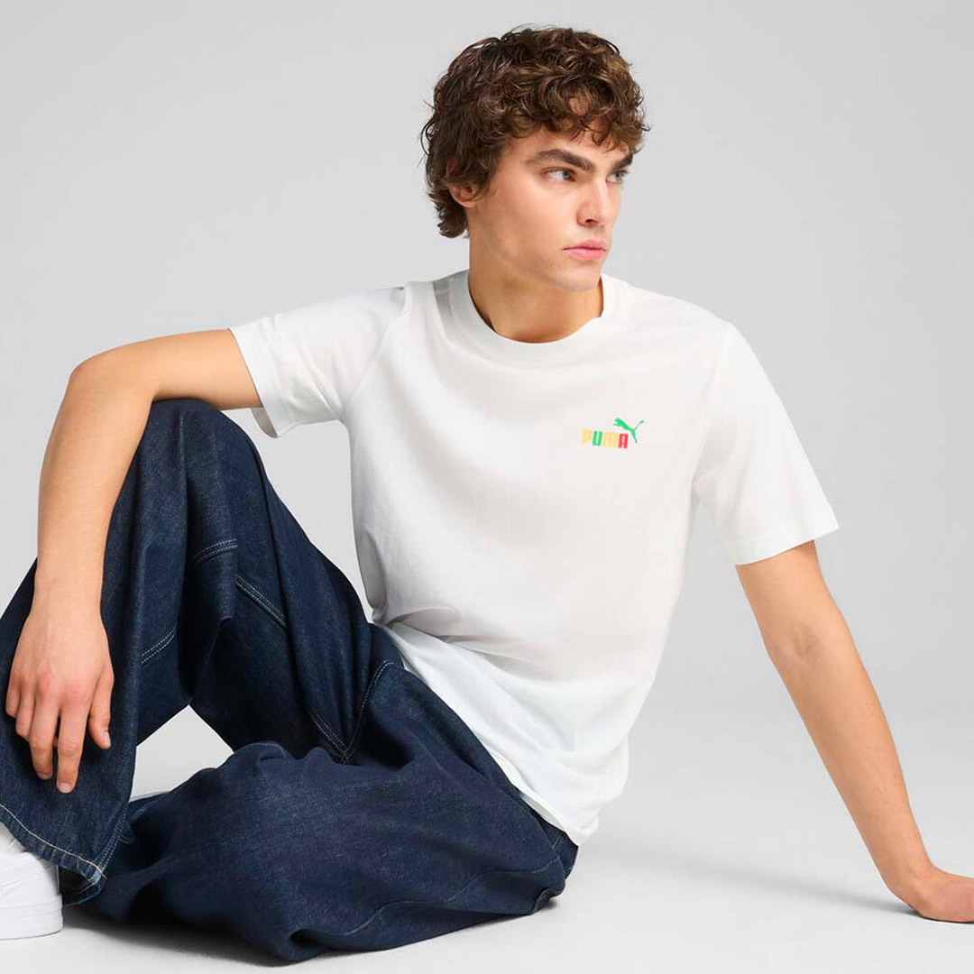 PUMA GRAPHICS NO.1 LOGO TEE 684824-02 Λευκό