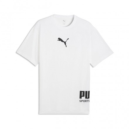 PUMA SPORT RELAXED GRAPHIC TEE 692169-02 Λευκό