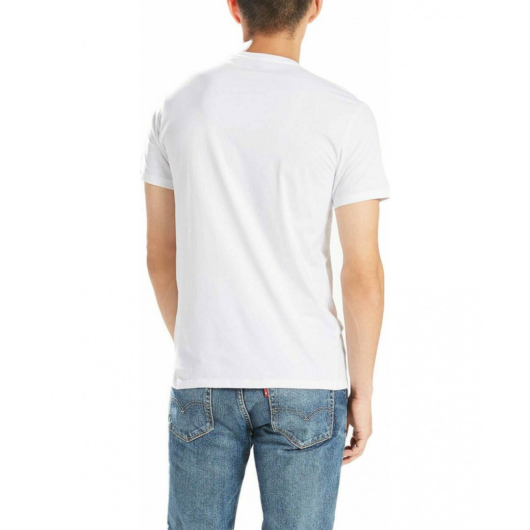 LEVI'S MEN SOLID CREW 2P 37152-0001-WHITE Λευκό