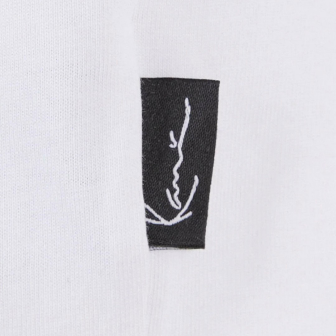KARL KANI WOVEN SIGNATURE MULTICOLOR LOGO TEE KM241-057-1-WHITE Λευκό