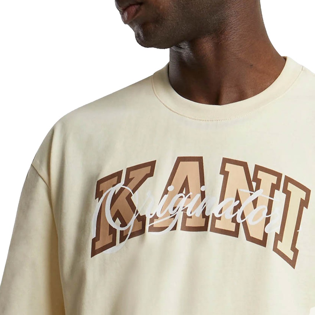 KARL KANI SERIF ORIGINATOR TEE KM242-001-1-OFF WHITE Ecru
