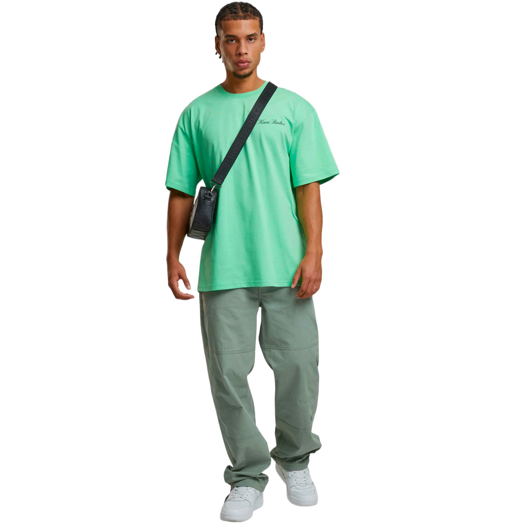 KARL KANI PALM PRINT T-SHIRT KM252-003-1-GREEN Πράσινο