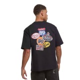 KARL KANI RETRO PATCH PRINT T-SHIRT KM253-001-1-BLACK Black Image 0