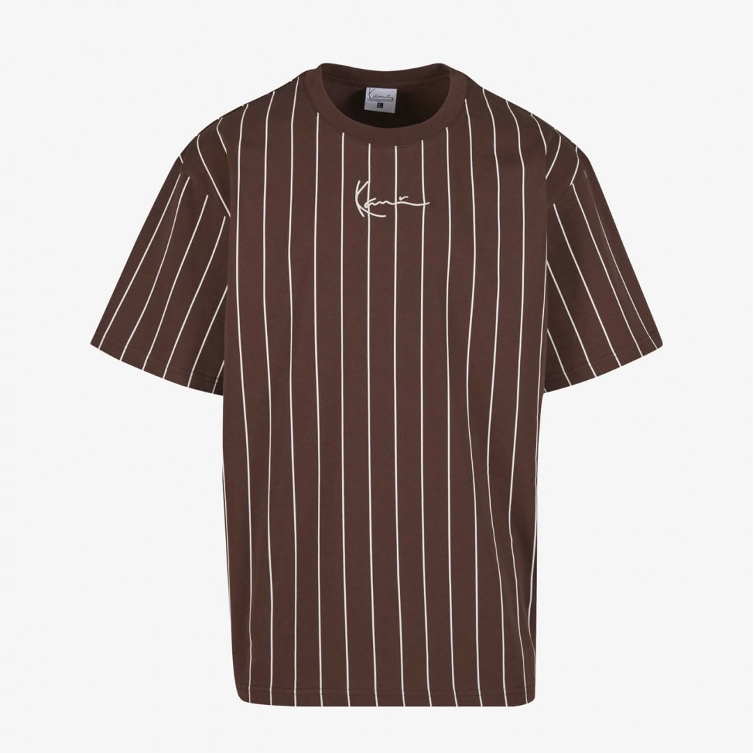 KARL KANI SMALL SIGNATURE ESSENTIAL TEE KM-TE011-022-15-BROWN Καφέ