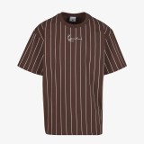 KARL KANI SMALL SIGNATURE ESSENTIAL TEE KM-TE011-022-15-BROWN Καφέ Εικόνα 2