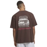 KARL KANI SLOGAN BOXY T-SHIRT KM261-002-1-BROWN Καφέ Εικόνα 0