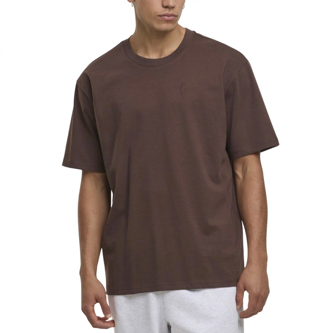 KARL KANI SLOGAN BOXY T-SHIRT KM261-002-1-BROWN Καφέ