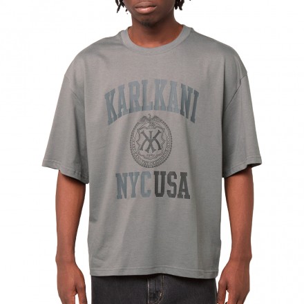 KARL KANI USA BOXY T-SHIRT KM254-001-2-GREY Grey