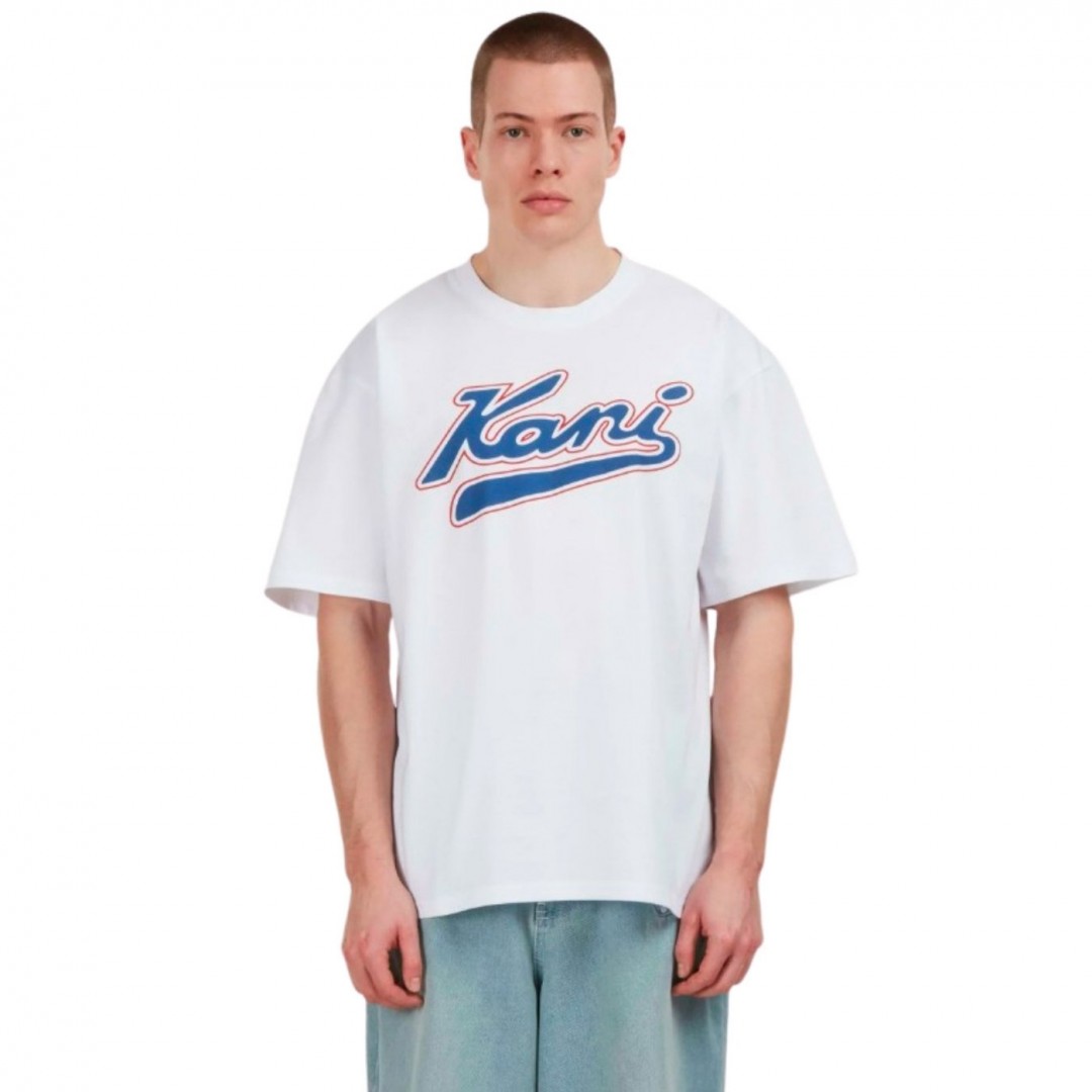 KARL KANI VARSITY PRINT T-SHIRT KM253-002-1-WHITE White