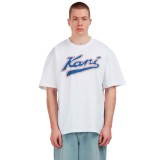KARL KANI VARSITY PRINT T-SHIRT KM253-002-1-WHITE White Image 