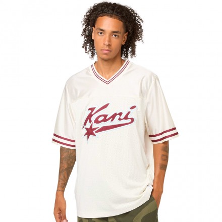 KARL KANI VARSITY STAR FOOTBALL JERSEY KM253-027-1-BEIGE Beige