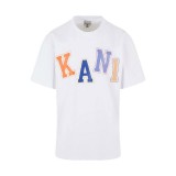 KARL KANI WOVEN SIGNATURE MULTICOLOR LOGO TEE KM241-057-1-WHITE Λευκό Εικόνα 
