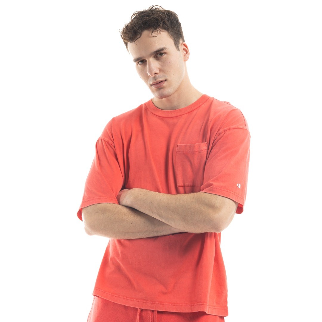 CHAMPION CREWNECK T-SHIRT 218605-RS005 Κόκκινο