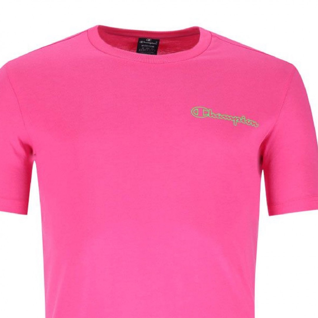 CHAMPION CREWNECK T-SHIRT 218482-PF006 Φούξια