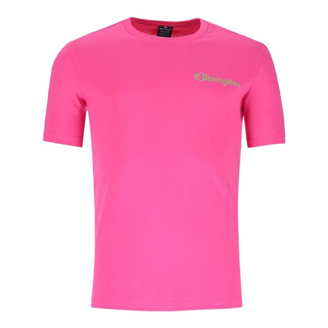 CHAMPION CREWNECK T-SHIRT 218482-PF006 Φούξια