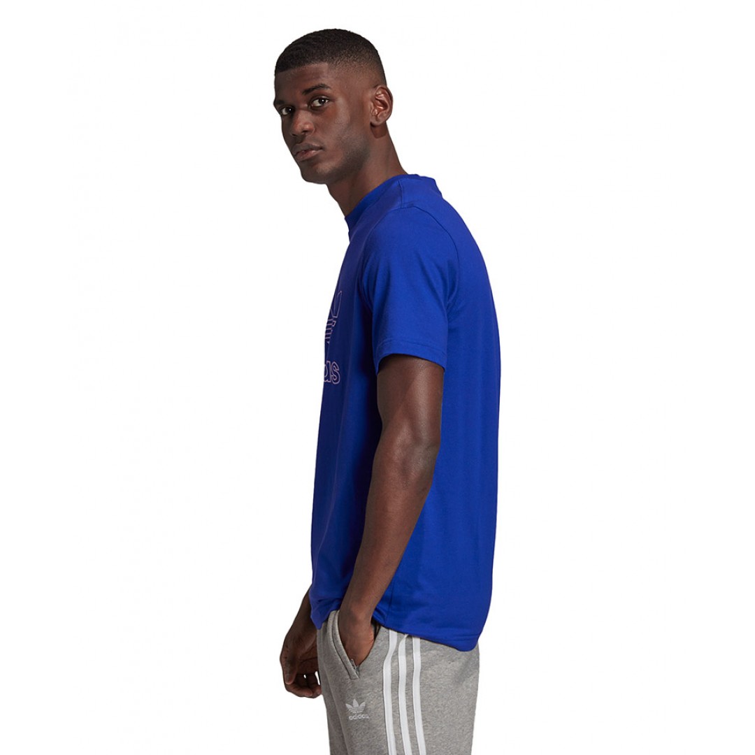 adidas Originals TREFOIL LOGO OUTLINE TEE GF4098 Royal Blue