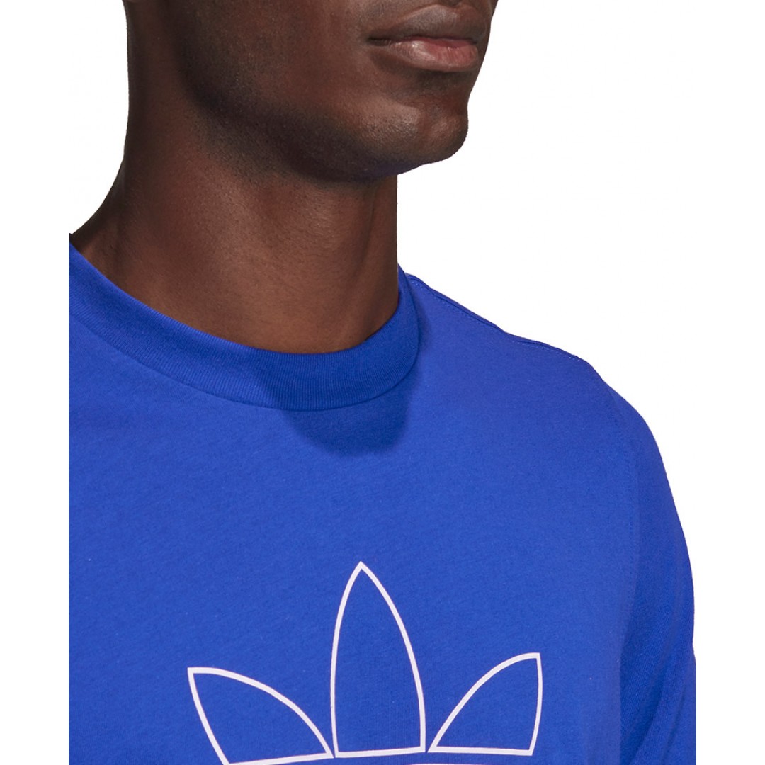 adidas Originals TREFOIL LOGO OUTLINE TEE GF4098 Royal Blue