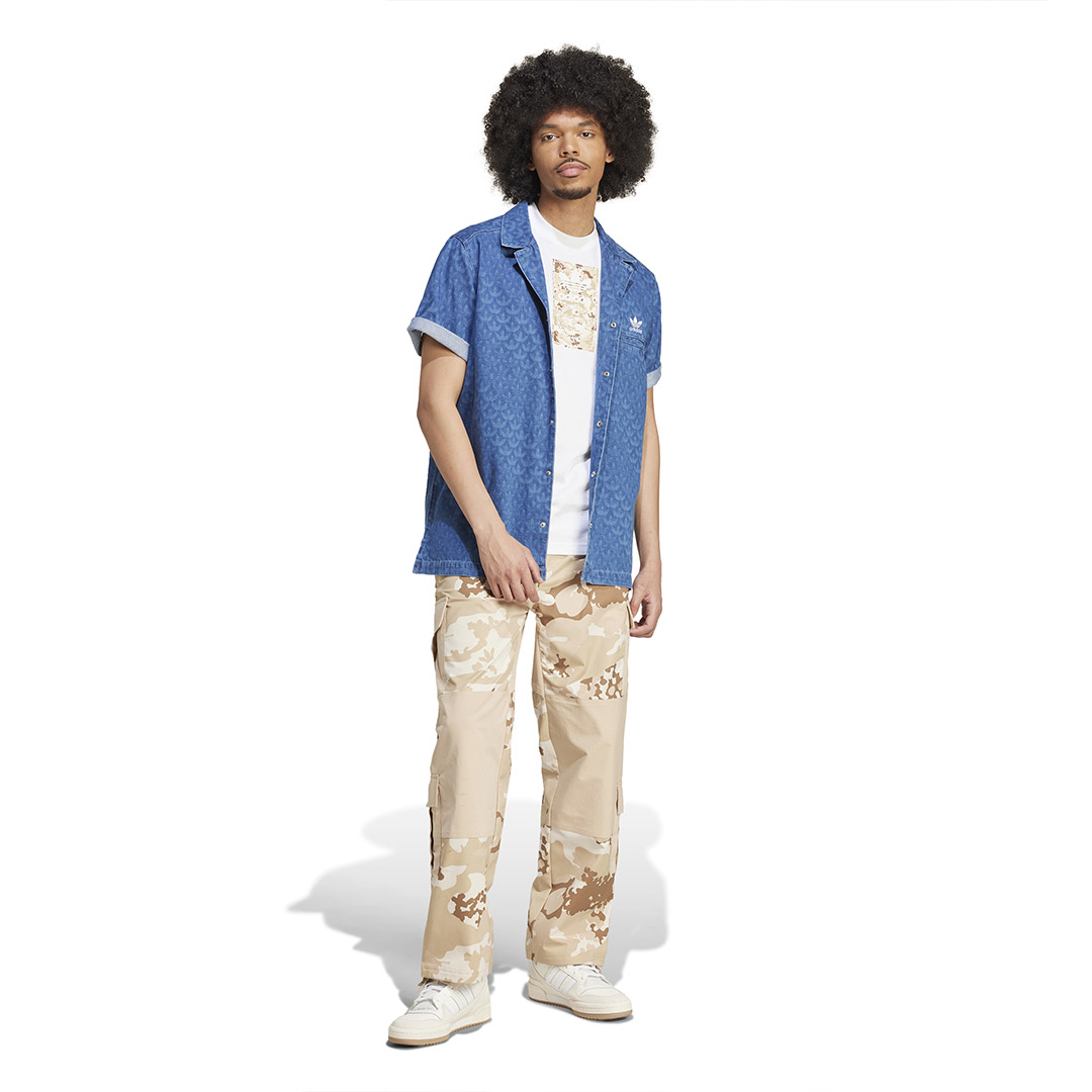 adidas Originals CAMO LABEL TEE IX6743 Λευκό