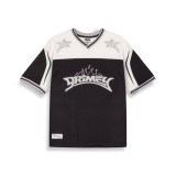 GRIMEY INFAMOUS DEEPER V NECK OVERSIZE TEE GAVN729-BLK Black Image 3