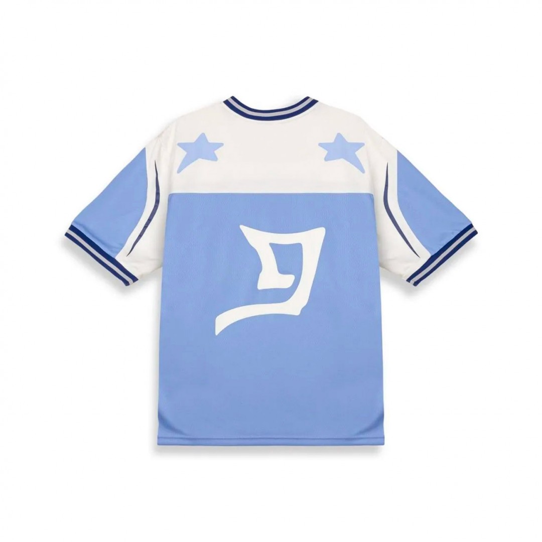 GRIMEY INFAMOUS DEEPER V NECK OVERSIZE TEE GAVN729-LBLU Siel