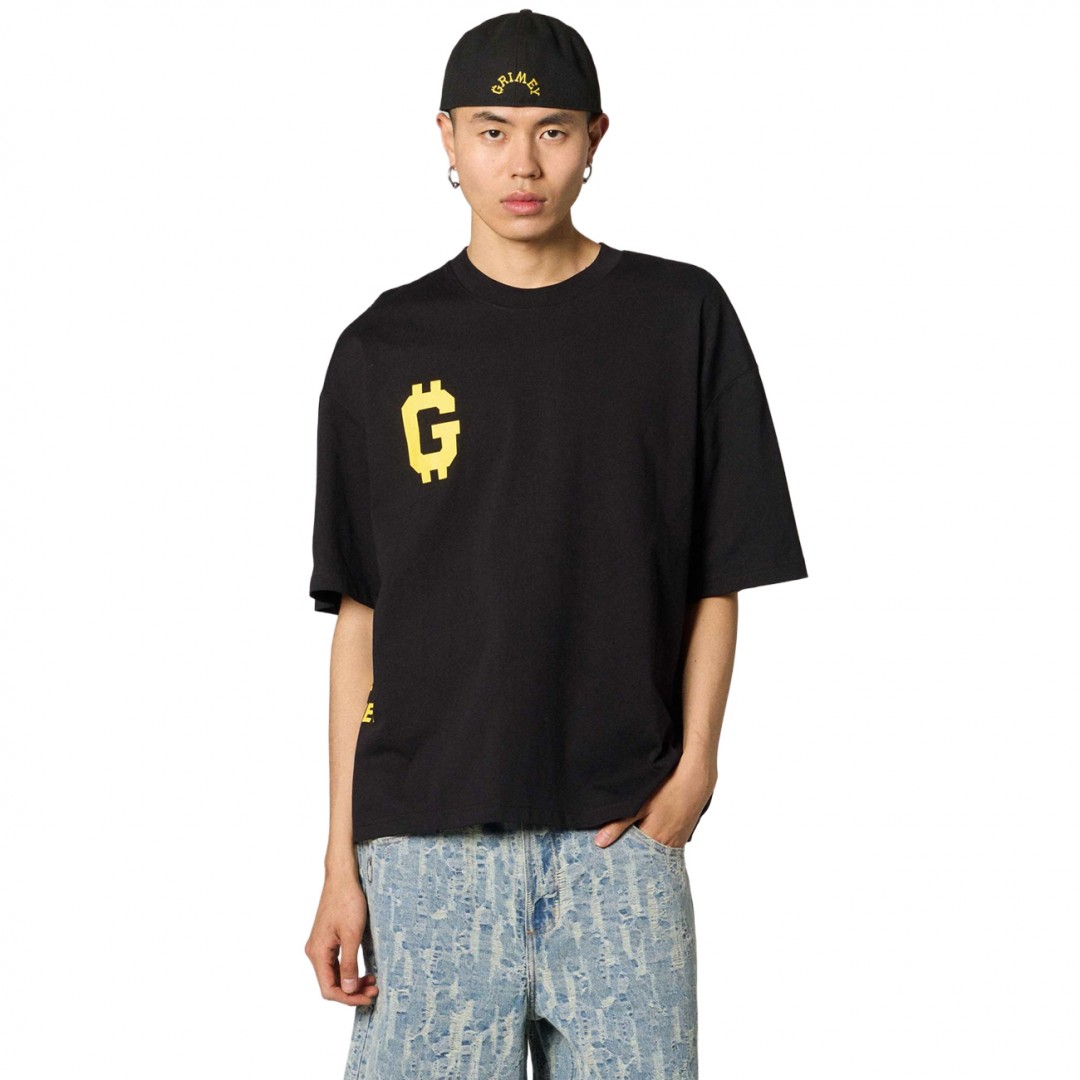 GRIMEY GET MONEY BOXY TEE GABT808-BLK Μαύρο
