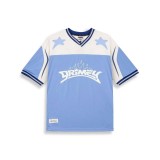 GRIMEY INFAMOUS DEEPER V NECK OVERSIZE TEE GAVN729-LBLU Siel Image 