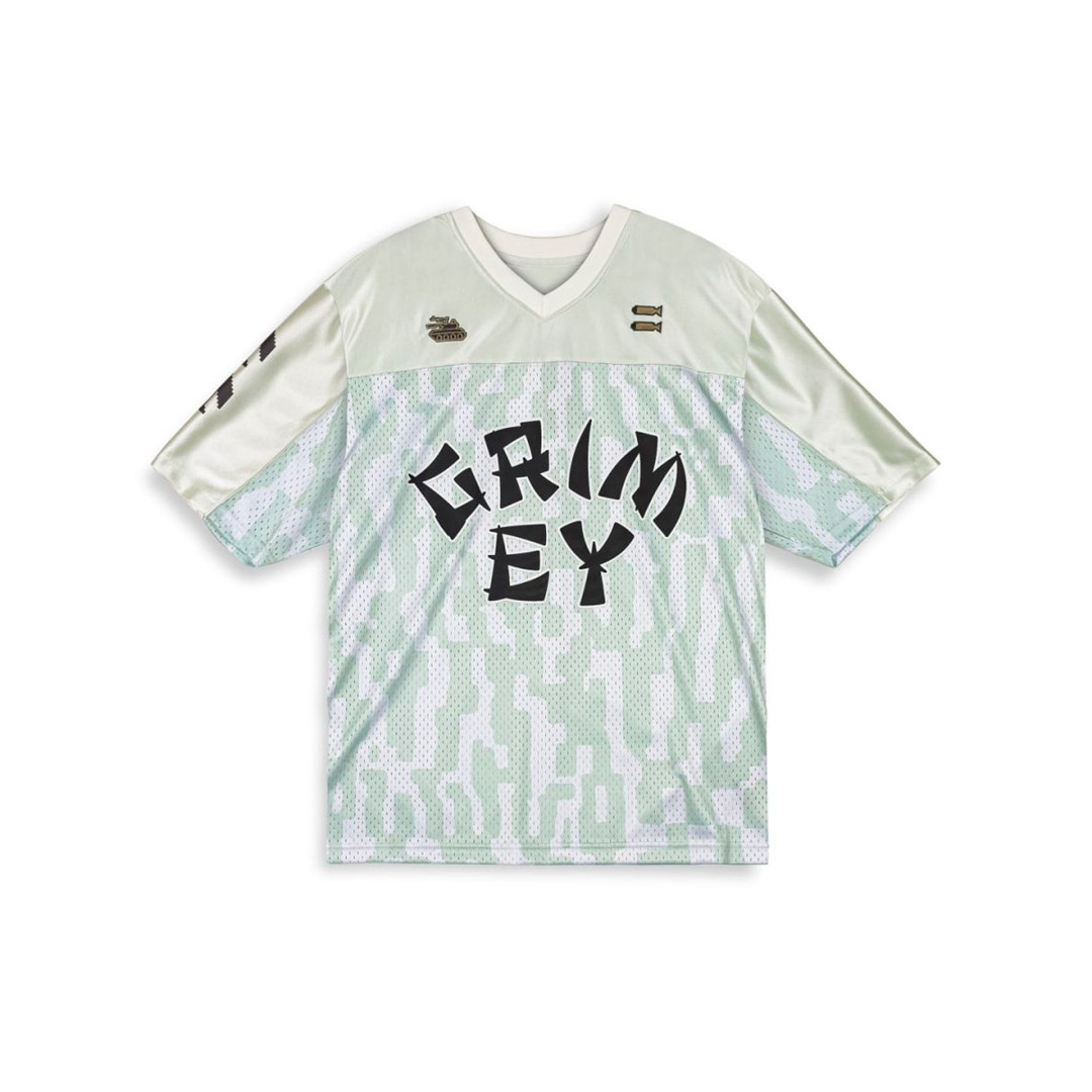 GRIMEY LUCKY DRAGON MESH FOOTBALL JERSEY GFJ112-WHT White