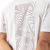 BE:NATION OVERSIZED GEO MAP S/S TEE 05312308-2A Εκρού Εικόνα 1